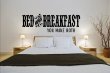 'Bed and Breakfast - you make both' - Large Wall Quote 