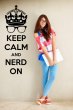 'Keep Calm and nerd on' - Geek Wall Sticker