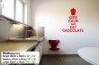 'Keep Calm and Eat Chocolate' - Funny Vinyl Decal