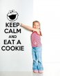 'Keep Calm and Eat a Cookie' - Amusing Wall Decal