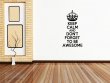 'Keep Calm and Don't Forget To Be Awesome' - Funny Wall Sticker