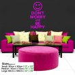 'Don't Worry and Be Happy' - Fantastic Wall / Car Decor