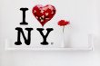 Banksy New Graffiti 2013 - I love NY - Colourful Sticker