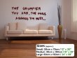 Banksy Graffiti 2013 - 'The grumpier you are...' Large Vinyl Decal