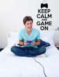 'Keep Calm and Game On' - Teenager / Gamer / Kids Room Wall Decal
