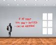 Banksy Graffiti 'If at first you don't succeed...' - Large Wall Sticker