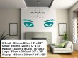 Amazing Huge Eyes - Vinyl Wall Decoration