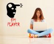 FPS Player - Headshot Nerd Gamer Vinyl Sticker