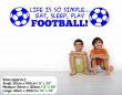 'Life is so simple... Eat, sleep, play football !' - Fantastic Wall Sticker