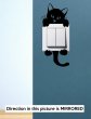 Designer - Cute Kitty Cat Baby Pet Light Switch Sticker Funny Wall Decal