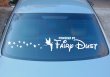 Tinkerbell Powered By Fairydust version 2 - Funny Car Sticker