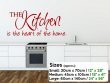 'The Kitchen is the heart of the home' - Amazing Kitchen Wall Sticker