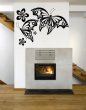 Large Butterflies And Flowers - Fantastic Wall Decal