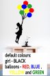 Banksy Girl with Colourful Balloons Ver 2 Enhanced Wall Sticker