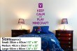 'Keep Calm and Play Minecraft' - Gamer's Room Wall Sticker Decor