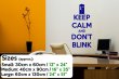'Keep Calm and Don't Blink' - Doctor Who Vinyl Wall Decor