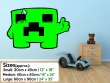 Minecraft Creeper ver.2 - Gamer's Room Colourful Wall Sticker