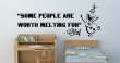Frozen 'Some people are worth melting for' - Olaf Quote Wall Decor