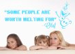 Frozen 'Some people are worth melting for' - Olaf Quote Wall Decor