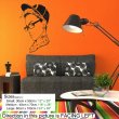 Tattooed Girl With Glasses - Modern Wall Decal