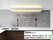 'Our Kitchen Rules' - Amazing Kitchen / Dining Room Wall Sticker