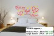 'Kiss me under the light of a thousand stars' Ed Sheeran Quote Wall Decal 