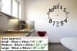 Cocktails Clock - Large Humorous Drinks Wall Sticker 