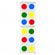 12 Colourful Circles - Blue, Yellow, Red and Green Waterproof Fridge Stickers 20