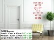 'Winners never quit and quitters never win' - Motivational Quote Wall Sticker