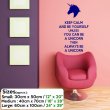 Keep calm and be a unicorn - Funny Wall Decal