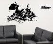 'Banksy's version of The Raft of the Medusa' - Wall Sticker, Decal, Wall Art 201