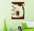 All you need is love - Couple on a swing - Beautiful Wall Art Sticker Decal