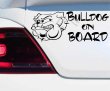 Bulldog on board car bumper sticker