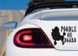 Poodle on board! - Stunning dog lover's car sticker, bumper decal