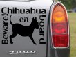 Chihuahua on board. Stunning dog lover's car sticker, bumper decal.