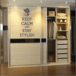 Keep Calm and Stay Stylish Fabulous Wall Sticker Large Decal Quote