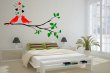 Singing Birds On The Branch Large Multicolored Wall Sticker Removable Vinyl Decal