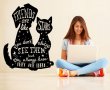 Friends are like stars Cat and dog friends Cute Wall Sticker Decal Decoration Removable DIY