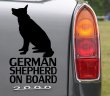 German Shepherd On Board - Bumper, Car Sticker, Dog lovers must have sticker