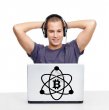 Bitcoin Logo Atom Crypto Wall Sticker Removable Car Laptop Shop Decal 