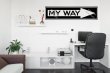 MY WAY - ARROW Sign wall Sticker, Motivational Decal Decoration