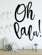 'Oh Lala!' Wall Sticker Quote Scandi Minimalist Home Decor