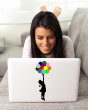 Wall Sticker Banksy Girl With Colourful Balloons Laptop Car Fridge Tablet Decal