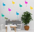 Wall Sticker Flamingo Set of 8 Removable Tropical Decals IKEA style Decor