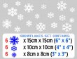 18 x Multi Size Snowflakes Christmas Wall Stickers Winter Decoration