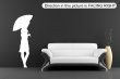 'Girl with Umbrella' - Lovely Large Vinyl Decal