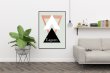 Lagom Triangles Scandinavian Nordic Style Poster