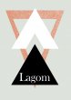 Lagom Triangles Scandinavian Nordic Style Poster
