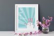 'This Must Be The Place' Cute Rabbit Hygge Poster High Quality Print  
