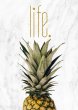 Pineapple Life Scandi Nordic Hygge Poster Marble & Gold Modern Print